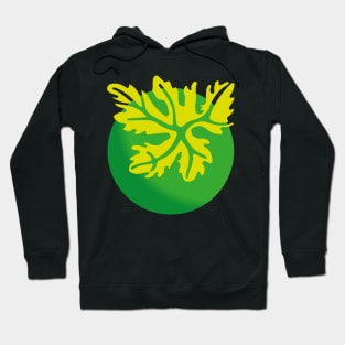 Leaf on a green planet logo Hoodie